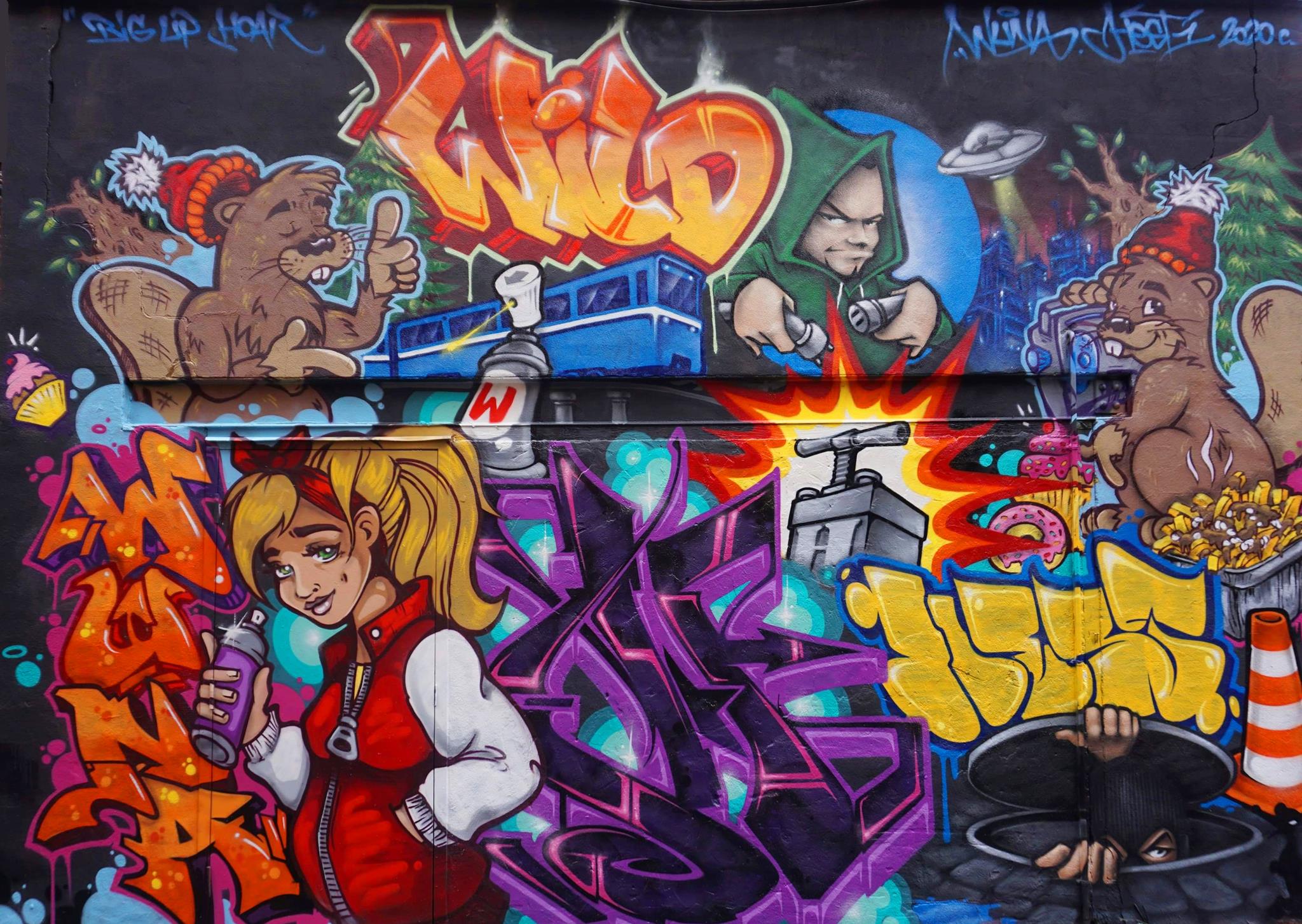 Simple Graffiti Girl Characters