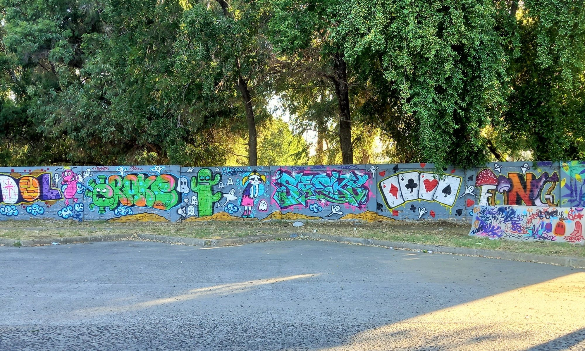 101 Graffiti | Streetart John - DYRE\'s Taller Graffiti - Angol Vagabundler CHILE: Kennedy de - Workshop
