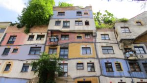 AUSTRIA: Hundertwasser House in Vienna – Austria’s Antoni Gaudi – Modern Abstract Architecture