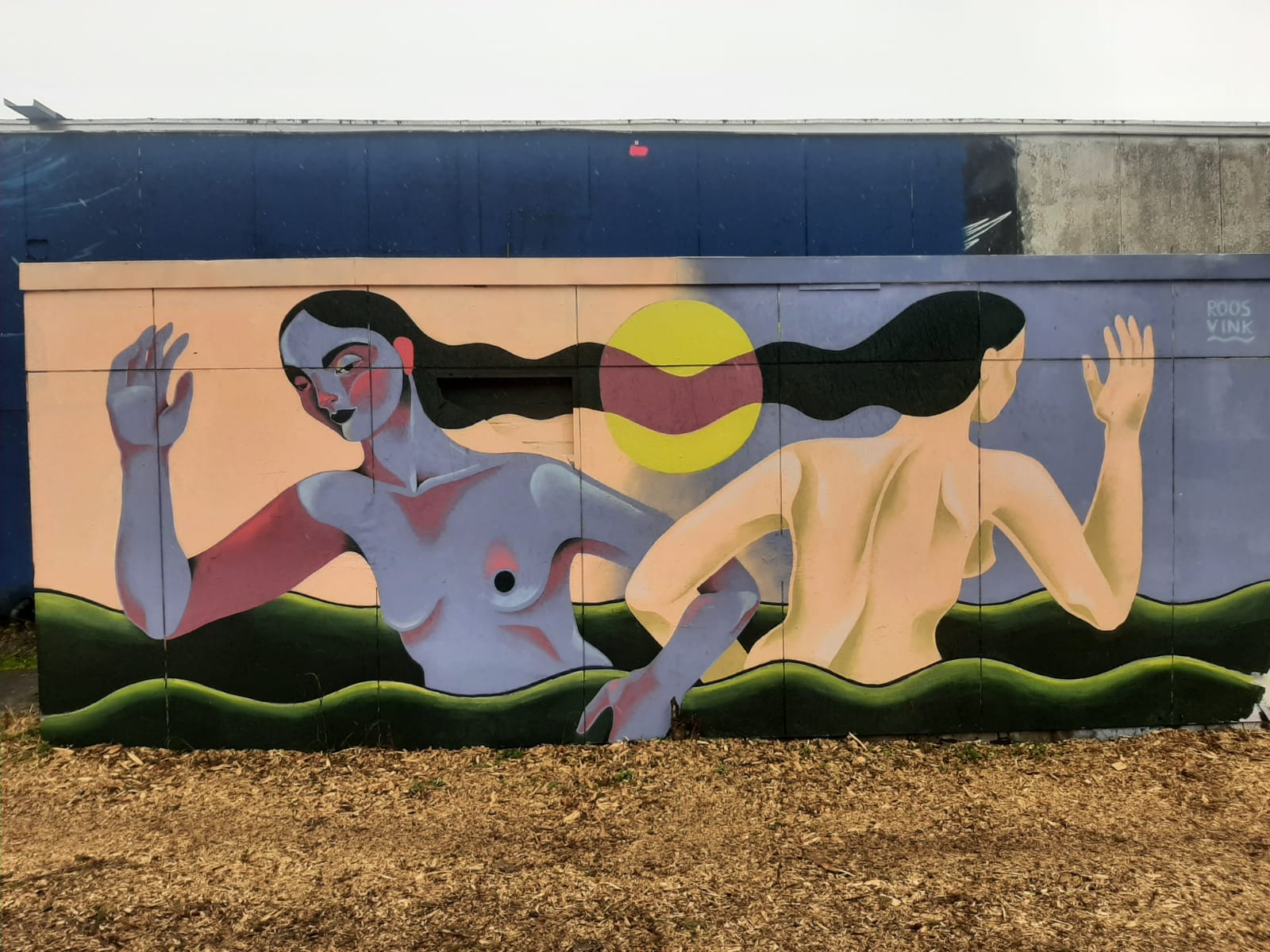 Titelbild des Festivals - Graffiti von Roos Vink auf dem Teufelsberg in Berlin, Foto von Holger Peter