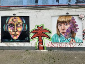 GERMANY: Streetart Berlin – Kreuzberg – Club Gretchen Art Wall – Gretl Wand – Artist Gallery
