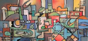 USA / IRAN: Fantastic Painter Amir Salamat – Connective Abstract Art – Tiles, Canvas and Wood
