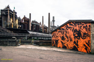 GERMANY: Völklinger Hütte – Mining Complex Art Space – Urban Art Biennale – UNESCO World Cultural Heritage