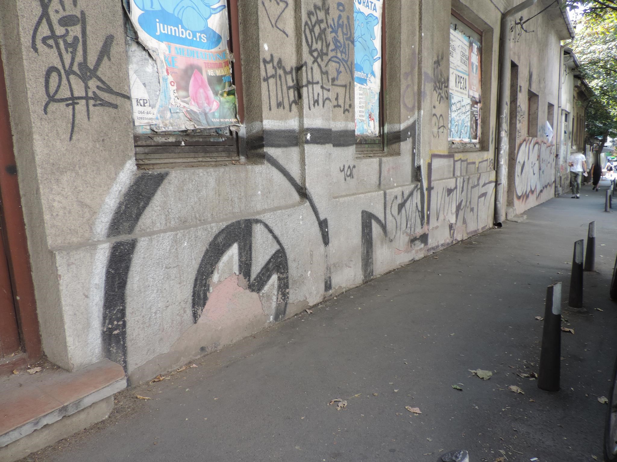 SERBIA: Streetart Belgrade - Krunski - Beogradska 20 - CWG, FYGS, INKA ...