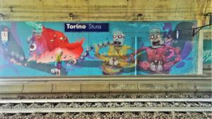 ITALY: Streetart Turin – Corso Romania – Stazione di Torino Stura – Mistura Jam – MONKEYS EVOLUTION