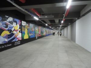 SOUTH KOREA: Seoul – GoTo Mall – Underground Urban Art – 24 Hours Project – Raemian One Bailey Streetart Gallery