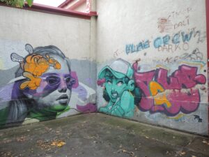 NORTH MACEDONIA: Streetart Skopje – Kočo Racin School – Graffiti Spray Space