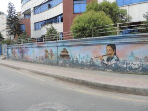 NEPAL: Kathmandu – Bhadrakaali – Dharahara Concept Mural Wall – ACADEMY OF FINE ARTS
