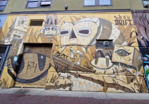 USA: Streetart Seattle – Belltown Corridor – Urban Art Project by JOE NIX and ARTXIV